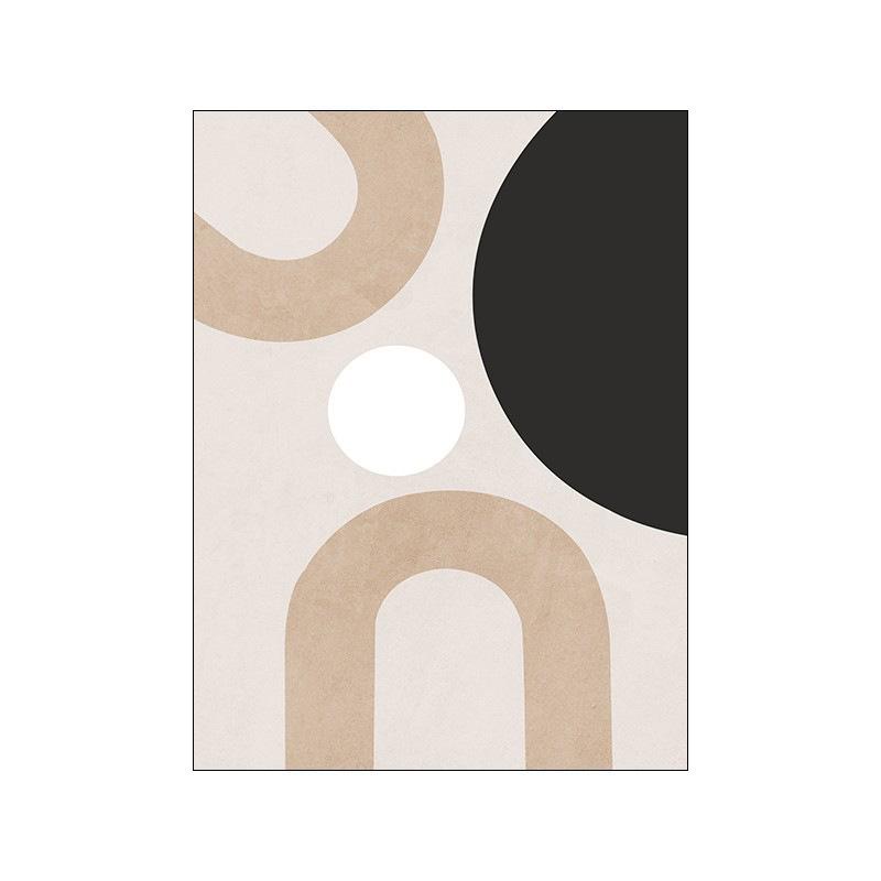 Nordic Minimalist Geometric Abstract Canvas Art - Frameless Wall Decor for Living Room and Bedroom. Canvas core/one canvas 15cm*20cm