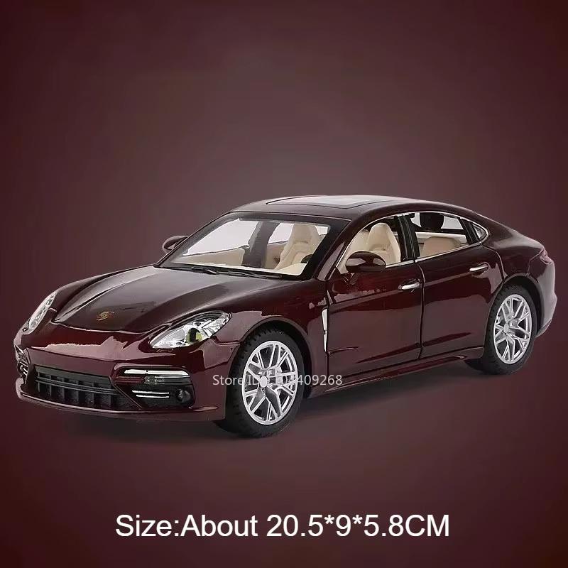 1:24 911 GT3 RSR Panamera Sports Car Model Toy Doors Opened Metal Diecast Light Sound Pull Back Vehicle Models Ornaments Gifts