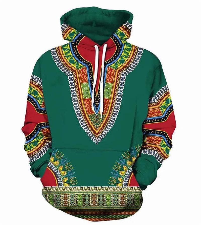 3D Print Men African Vintage Hoodies Sweatshirts Casual Oversized Hooded Sweatshirt Hip Hop Streetwear Tracksuit Male Clothes