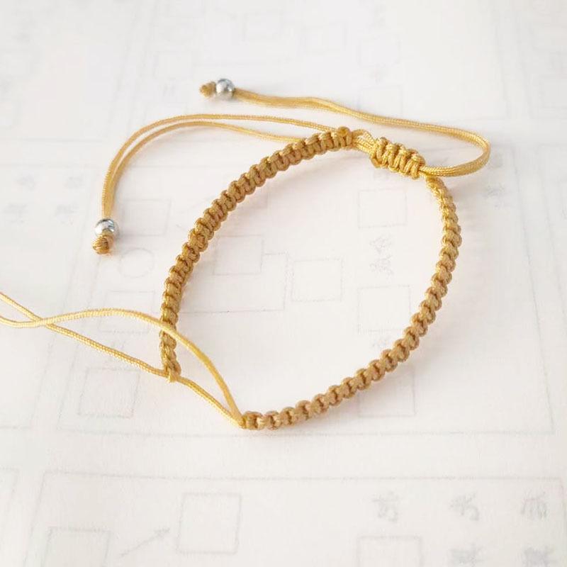 Handmade Agate Engraved Ethnic Children's Bracelet with Square Knot and Family Names