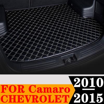Sinjayer mata do bagażnika samochodu wodoodporne dywaniki samochodowe AUTO Tail Boot płaska strona Cargo dywanik Pad Liner pasuje do Chevrolet Camaro 2011
