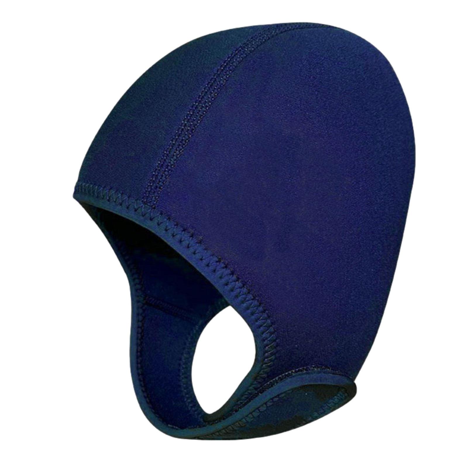 Diving Hood Swim Hat, Neoprene Wetsuit Hood Headgear with Chin Strap, Swimming