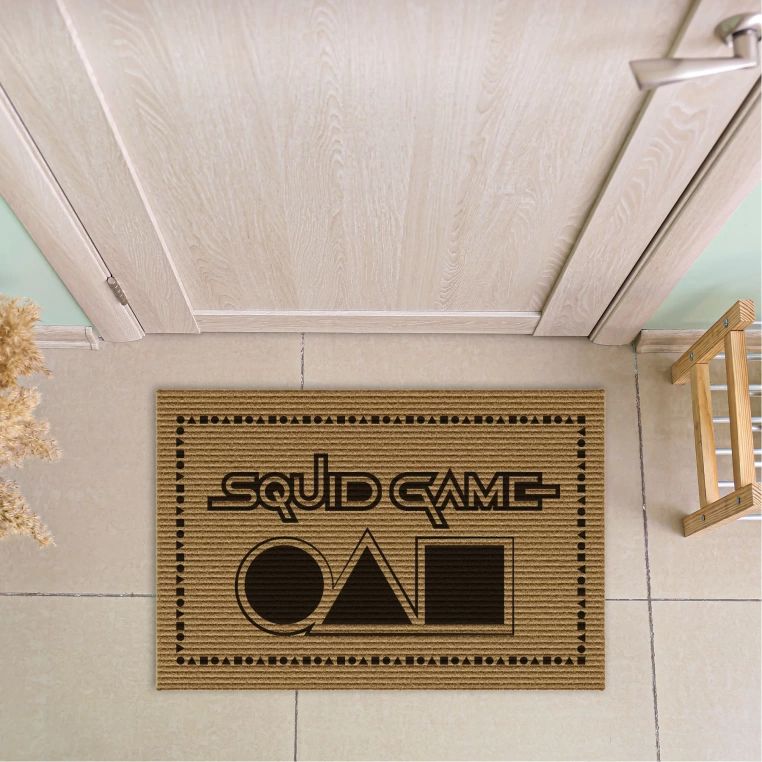 

HOMELOVEeE SQUID GAME Коврик для входной двери 46*60cm коричневый