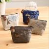 Korean Retro Canvas Coin Purse & Key Pouch