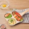 3/4 Hole Omelette Pot Nonstick Flats Bottomed Egg Steak Pot Divided Household Breakfast Egg Burger Frying Pan Universal Stove