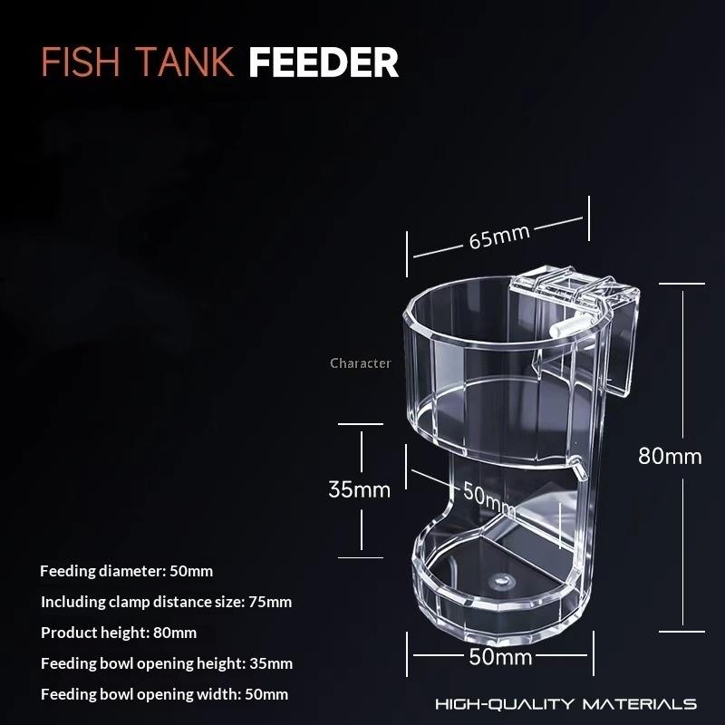 

Прозрачное Акриловое Настенное Кольцо-Кормушка для Рыб Акриловая Автоматическая Кормушка Аксессуары для Кормления Аквариумных Рыб as the picture