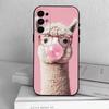 D-Cute Alpaca   Phone Case For Samsung S25,S24,S21,S22,S23,S30,Ultra,S20,Plus,Fe,Soft Silicone Black Cover