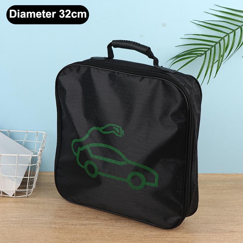 Electric Car Battery Jumper Cable Storage Bag Waterproof Ev Car Rechargeable Gun Storage Organizer For Charging Cables Cords