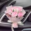 Car-Mounted Flower Bouquet Aromatherapy for Women, High-End Car Interior Decoration, Air Conditioning Vent Diffuser Stone Decoration Perfume