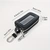 PU Leather Double-Layer Key Case Secure Waist Hanging Car Key Storage - Stylish Mini Bag for Interior Accessories