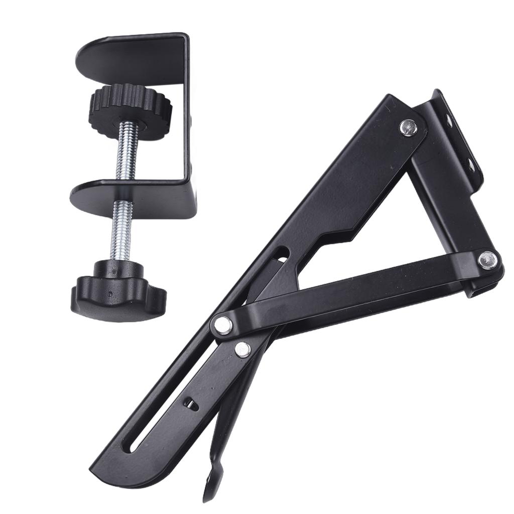 Sliding Desk Extension Plate Support Bracket Computer Keyboard Tray Hand Rest Rawer Slide Rail Clip Bracket Hardware