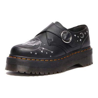 Fusion Leather Monk Celestial Comfortable Versatile Durable Low-Top Casual Shoes Unisex Casual Shoes Black 41277001