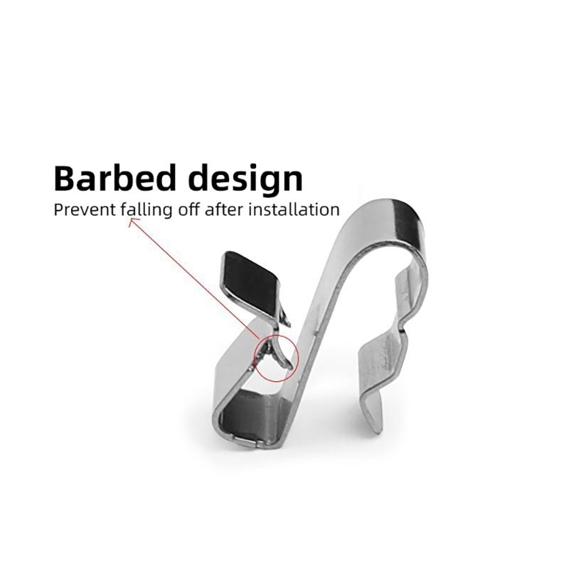  Cable Management Clamps Steel Wire Holders Trailer Wiring Clip Photovoltaic Wire Organizers Cable Management Clip
