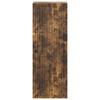 Wall Cabinet Smoked Oak 33 x 34.5 x 90 cm Engineered Wood