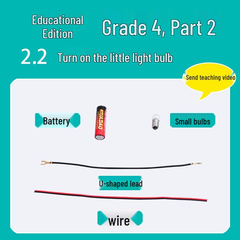 

Second Semester 4th Grade Science Experiment Kit with Light Bulb Teaching Aids
