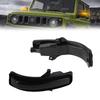 POPMOTORZ LED Door Mirror Flashing Turn Signals for Suzuki Jimny Set of Genuine High Smoked Lenses (New JB64W/JB74W) - 2, Amber, Non-Polar,