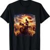 Jesus Playing Drums Christian Drummer Painting Drumming T-Shirt