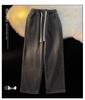 Women's Fleece-lined Straight-Leg Jeans, Petite Wide-Leg, Elastic Waist, Cotton, 2025 New Winter Style, Ideal for Autumn and Winter