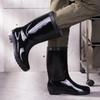 DAXTE Fleece-Lined Mid-Calf Safety Rain Boots
