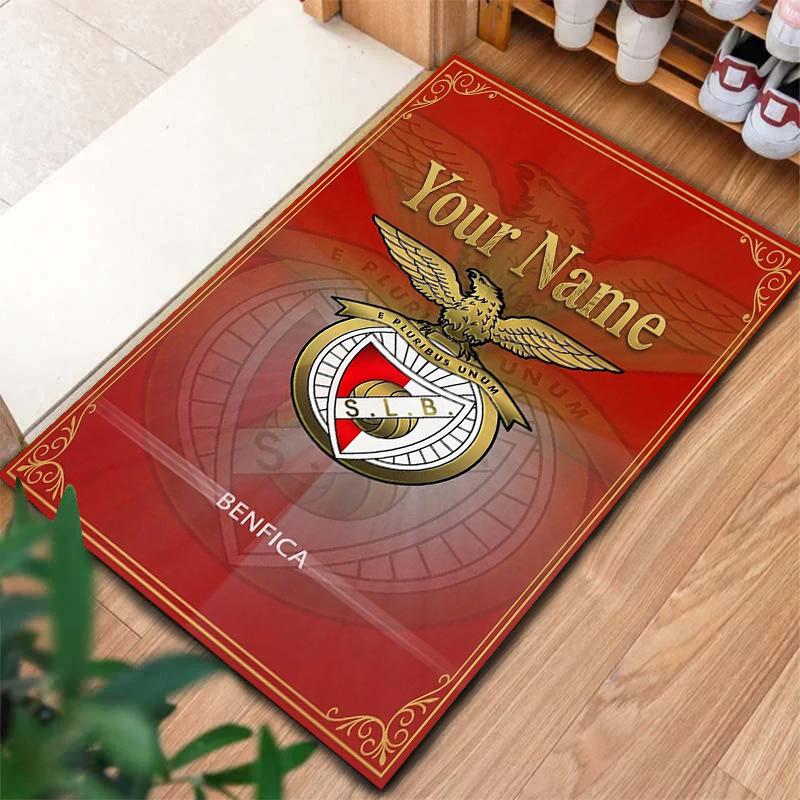 Benfica Crest Custom Name Carpet Rug For Living Room Bedroom Home Sofa Decoration Kids Play Nonslip Floor Mat