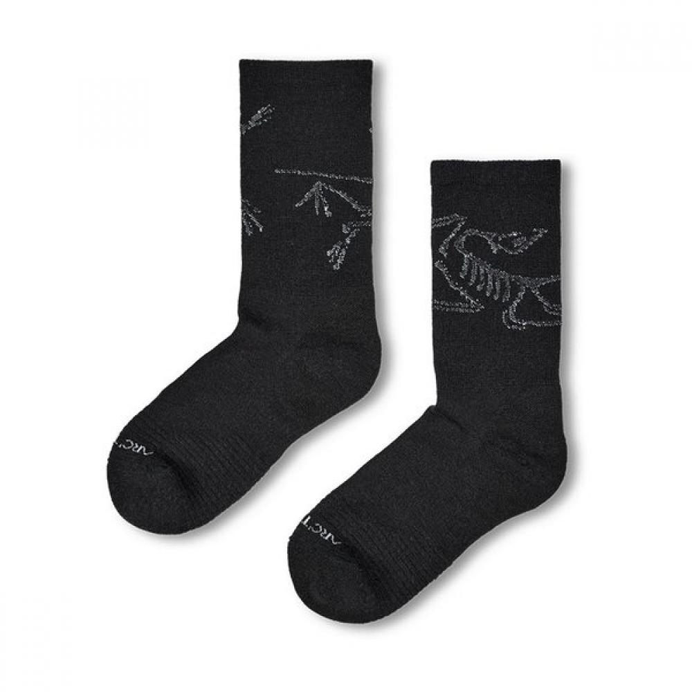 Arc Teryx Fw25 Merino Wool Mid Bird Socks Aepfu08542 WHITE/PEARL GRAY/LG