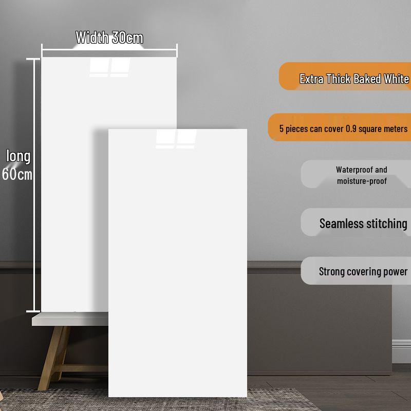 

Скандинавский стиль Черно-белая плитка в клетку Самоклеящаяся наклейка на стену для декора магазина молочного чая и закусок. 60cm x 30cm per piece