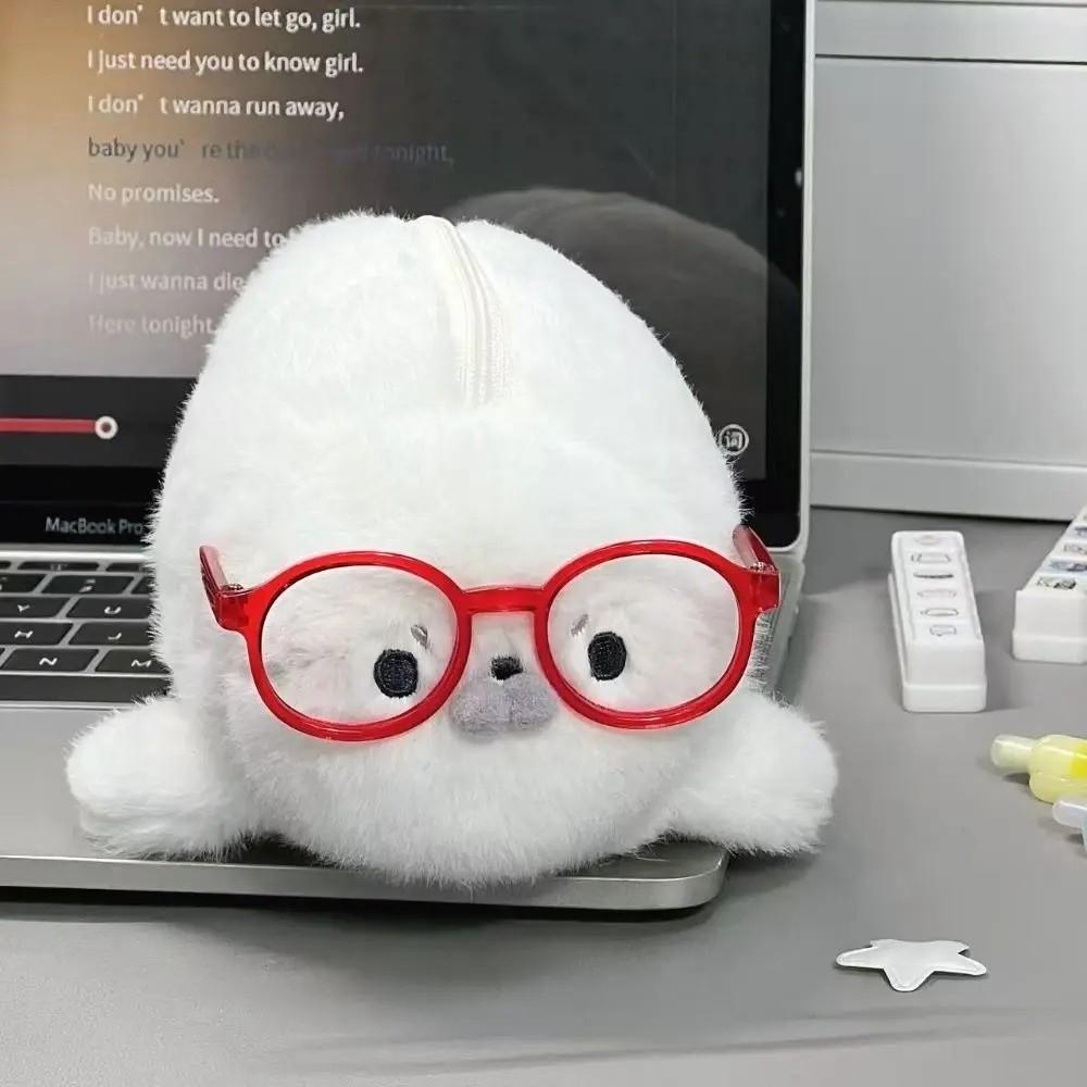 Simulation Texture Little Seal Pencil Case Large Capacity Stationery Storage Bag  Daily Use