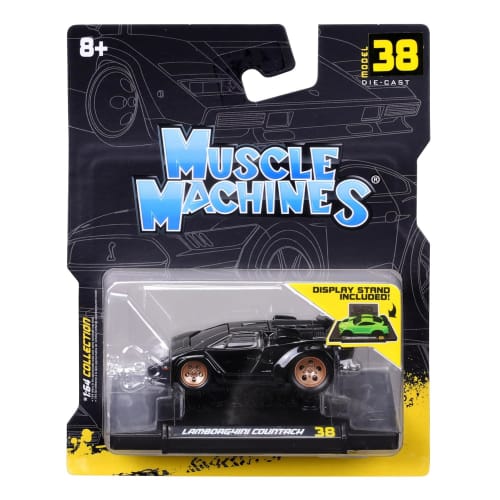 Maisto 1/64 Scale Muscle Machines Series 6-8 Diecast Model Car (Lamborghini Countach - Black 15578)