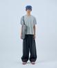 NOISE Eyelet Crop Short Sleeve T-Shirt - Gray