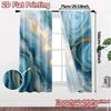 2pcs   2D FLAT PRINTING Curtains (Without Rod) Golden Waves Minimalist Popular Curtains Durable Polyester Curtains All Seasons