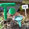 Seeds Sowing Kit Dispenser, Handheld Garden Seeder Sower with 5 Dial Settings, Ergonomic Plastic Dispenser Tool Dibber, Plant Labels, for Small