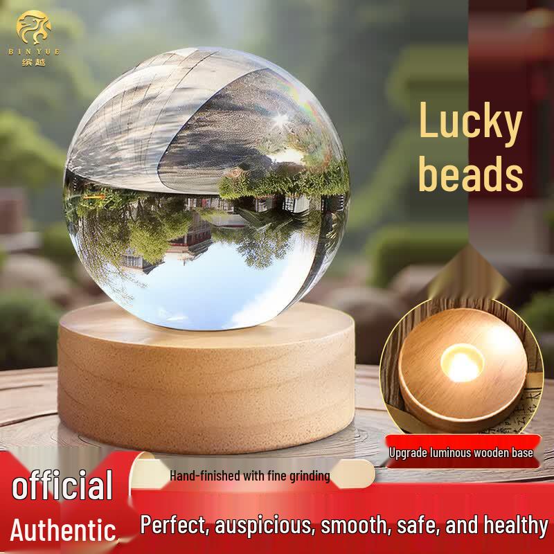 White Crystal Feng Shui Ball Ornament