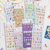 8 Sheets Soft Waxy Cute Bear Laser Stickers Pack Mini Cartoon Graffiti PET Decoration for Laptop Luggage Car