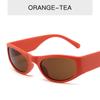 New Small Frame Sunglasses European And N Trend Personality Dazzle Colorful Frame Hip-Hop Sunglasses Man Retro Oval Glasses