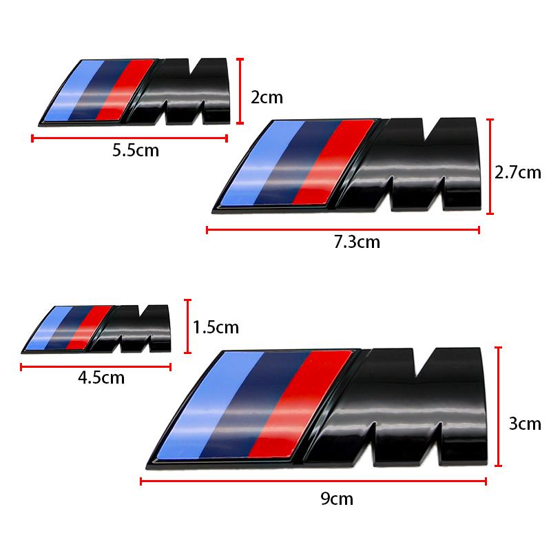 ABS 3D Car Fender Side Emblem Rear Trunk Badge M Logo Sticker For BM M M3 M5 M6 X3 E46 E90 F30 G20 E36 E34 X6 G20 Accessories