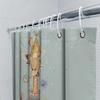 Cute Animal Birthday Party Shower Curtain Giraffe Happy Birthday Backdrop Festive Bathroom Decor Washable Waterproof Home Decor