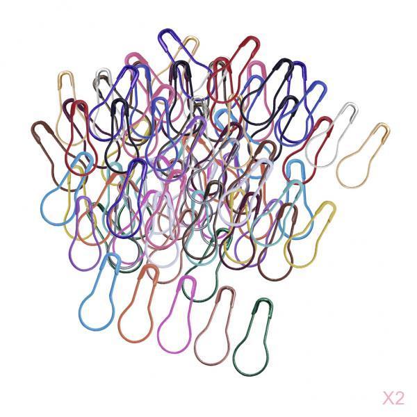 1000 Pieces Metal Gourd Safety Pins Calabash Bulb Hooks for Knitting Locking