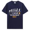 Bitcoin Evolution Of Money Cryptocurrency Tops T-shirt Satoshi Nakamoto Vintage Tees Cotton Tshirt Men's Clothing Oversized