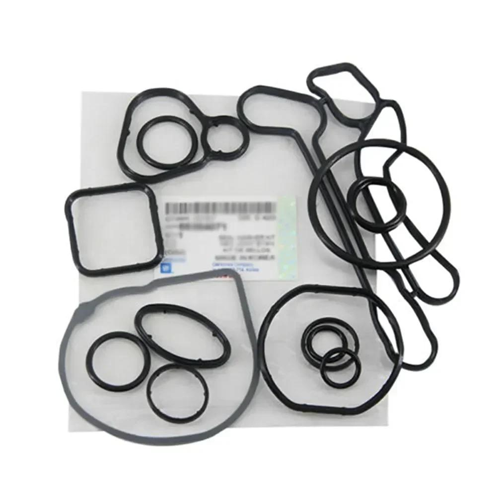 For Chevrolet Cruze Aveo Car Engine Oil Cooler Gaskets Engine Cooling System Oil- Cooler Gasket Seals 55354071, 55571687 NEW NEW