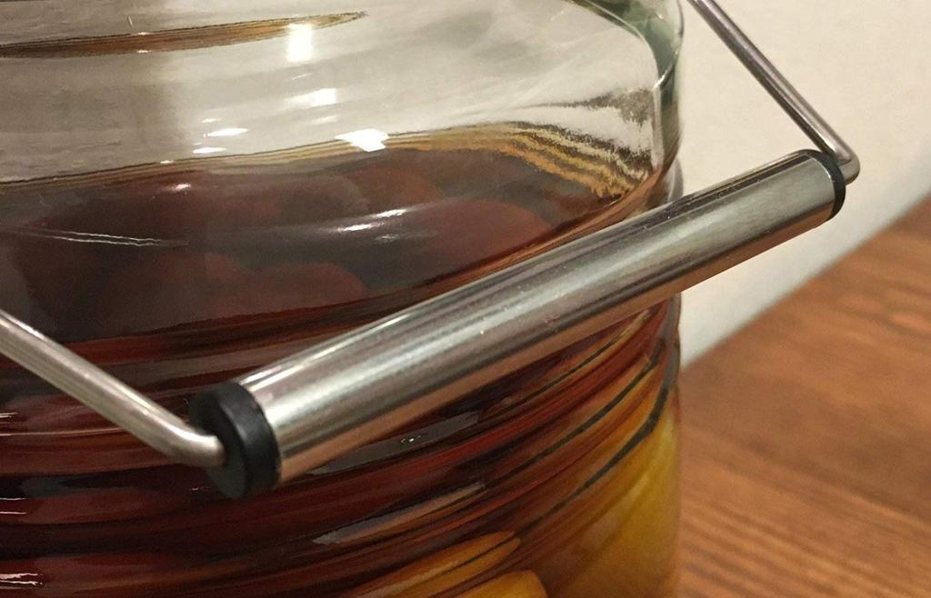 ADERIA MC Container Made in Presentation Plum Wine Storage Plum Storage Rice Stainless Steel Glass Glass Sealed Condiment Coffee Beans 829 1L, Japan,