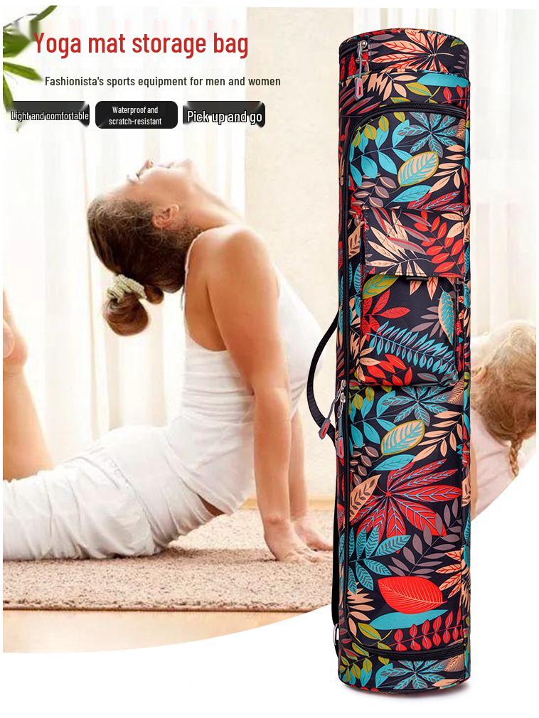 Oxford Cloth Yoga Mat Bag with Mesh Design - Gym and Storage Backpack