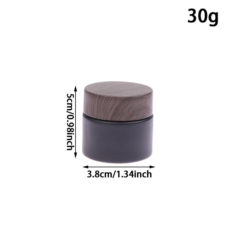 Puste słoiki Mrożone szklane słoiki na kremy Pojemnik kosmetyczny z pokrywką 5-100g Szklana butelka Pojemnik na makijaż Słoiki kosmetyczne podróżne