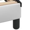 Bed with Mattress  Hvar  White and Black 180x200 cm Faux Leather