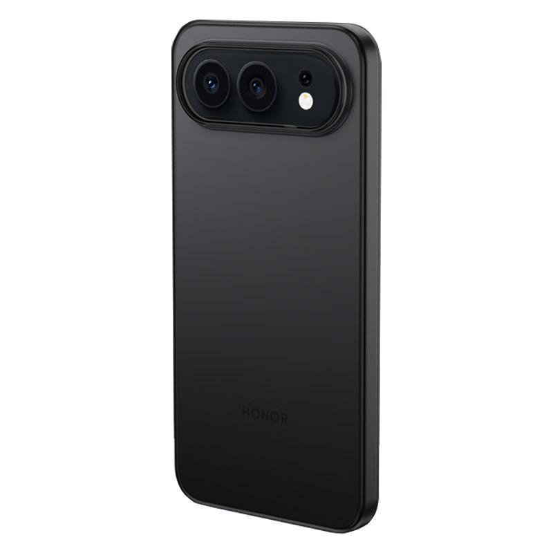 KMaxAI Honor 500/Pro Case Ultra-Thin Matte PP Full-Cover Anti-Slip Anti-Fingerprint Semi-Transparent Minimalist Zero-Feel Series - Transparent Black