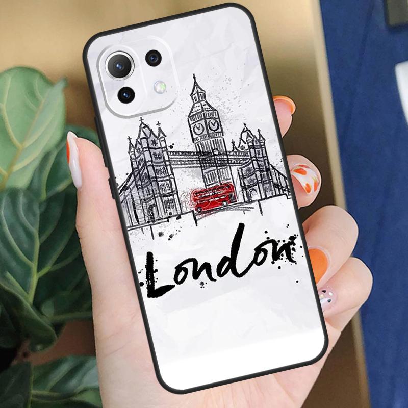 London Red Bus Big Ben Case For Xiaomi 17 Pro Max 14 15 Ultra 13T 14T 15T Pro POCO F8 F7 F5 F6 X5 X6 X7 Pro Coque