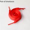 Ribbon Polyester Double Satin Wide Flat Shoelace Candy Color Fashion Various
