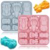 Non-Stick Racing Car Shape Cake Pan Silicone Racing Car Shape Baking Molds  for Gummy Making