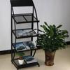 Floor-Standing 4-Tier Magazine and Document Display Rack