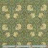 William Morris Pin 110cm wide x 1m Best of Morris Blue Cotton Print Fabric Panel, pre-cut, 4440M, Boxer, Sage/Brown
