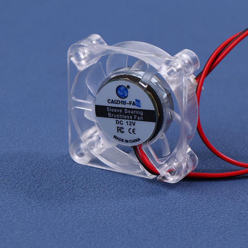 1 Piece Hydraulic Bearing Brushless 3D Printer Cooling Fan 4010 5/12/24V Transparent Cooling Fan For 3D Printer Dc 2Pin